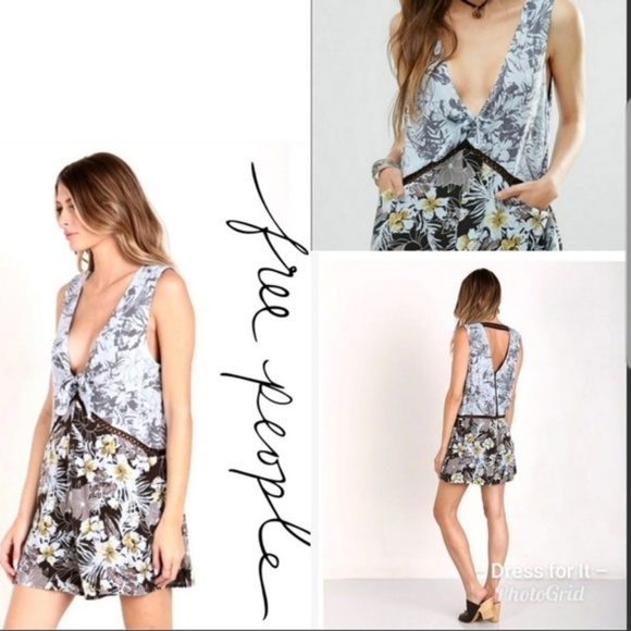 Free People Santiago Tropical Romper - Picture 1 of 4